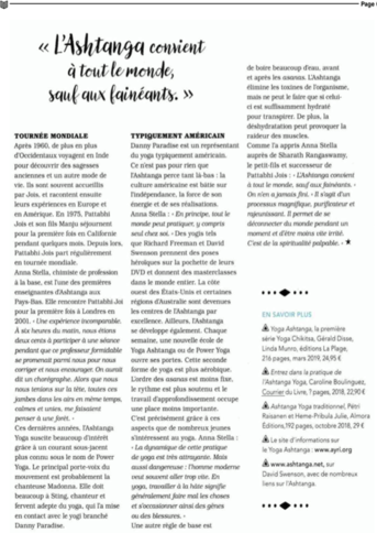 Caroline BOULINGUEZ et l’Ashtanga Yoga dans YOGA MAGAZINE