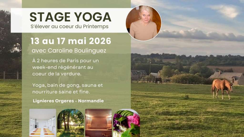 Stage Yoga Normandie mai 2026 Caroline Boulinguez